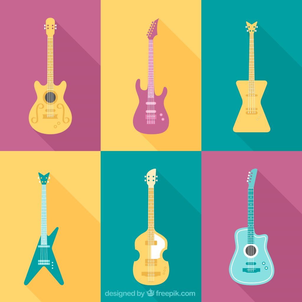 Différentes guitares
