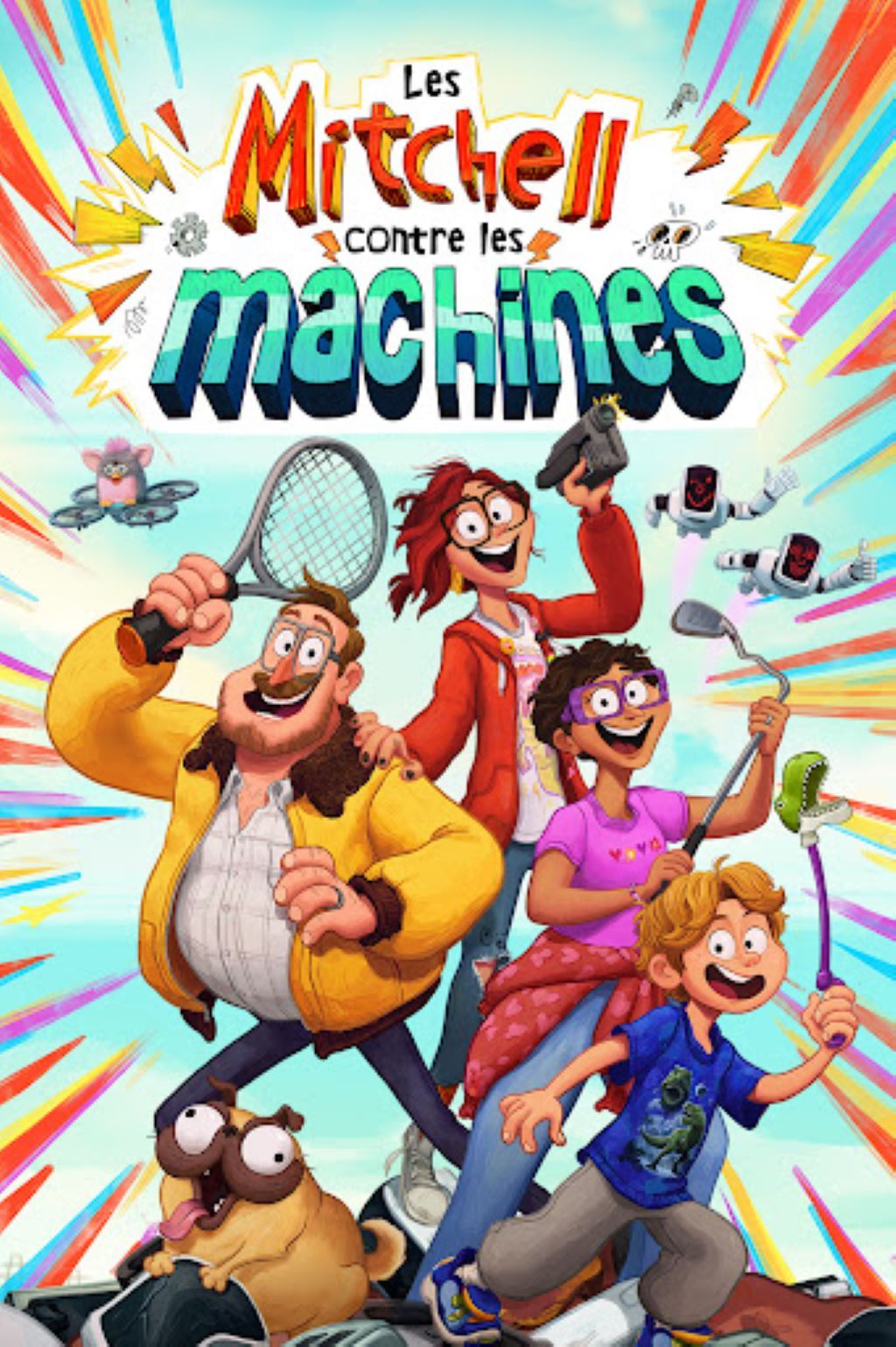 Affiche du film Les Mitchell contre les machines